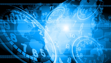 abstract world technology background の写真素材