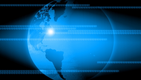 abstract the world technology use for backgroundの写真素材