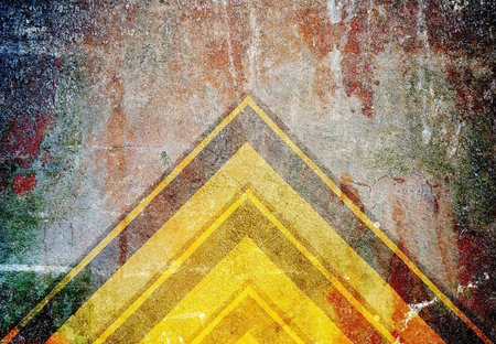 abstract the old grunge wall for backgroundの写真素材