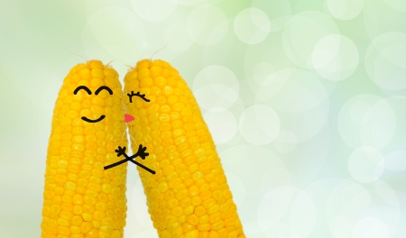 couple corn in loveの写真素材