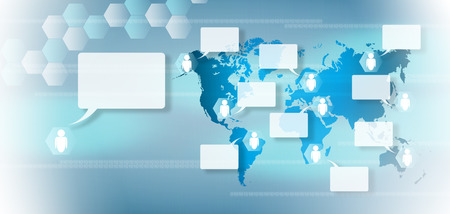 abstract world technology backgroundの写真素材