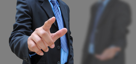 hand of businessman and the friend backgroundの写真素材
