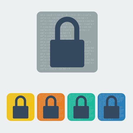 data protection icon on the white background. Vector illustration.のイラスト素材