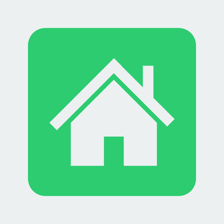 home icon on the white background. Vector illustration.のイラスト素材