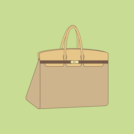 Handbag vector icon. Woman bag. VECTOR ILLUSTRATIONのイラスト素材