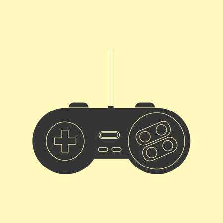 Gamepad Joystick. Joystick game console. Vector illustrationのイラスト素材