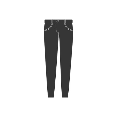 Jeans pants trousers. Vector illustration. Pants iconのイラスト素材