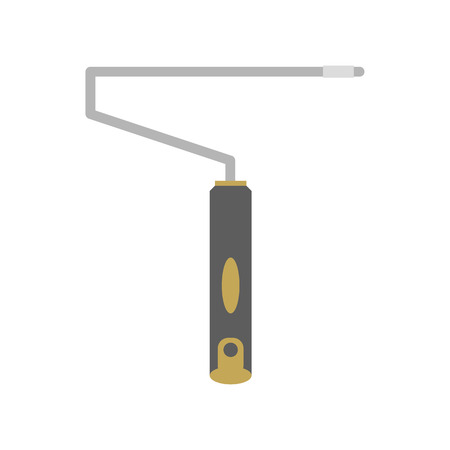 Paint roller holder illustration on the white background. Vector illustrationのイラスト素材