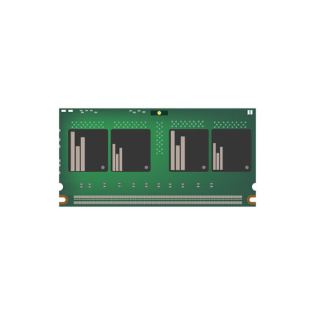 RAM 214 pin on the white background. Vector illustration