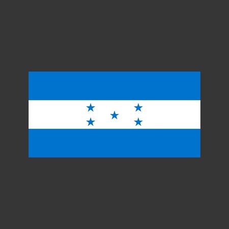 Honduras flag on the gray background. Vector illustrationのイラスト素材