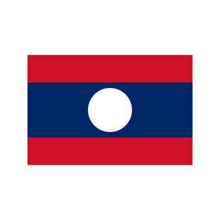 Laos flag Vector illustrationのイラスト素材
