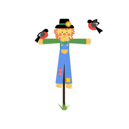 Scarecrow vector illustrationの写真素材