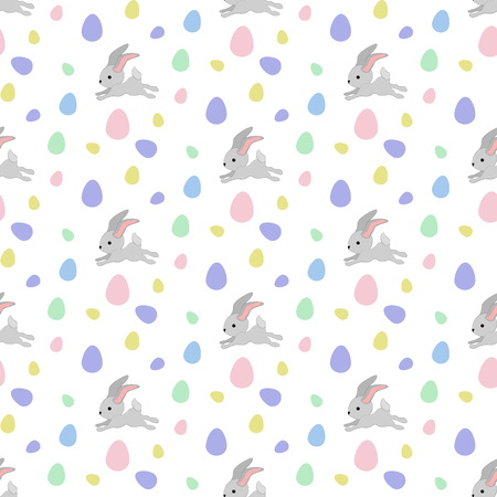 Easter bunny seamless patternのイラスト素材