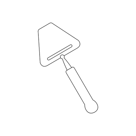 Cheese knife illustration on the white background. Vector illustrationのイラスト素材