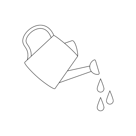 Watering Can illustrationの写真素材