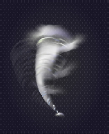 Hurricane in motion. Realistic image.のイラスト素材