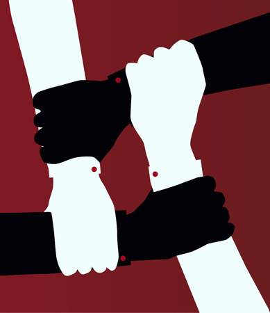 Partnership. Vector illustrationのイラスト素材