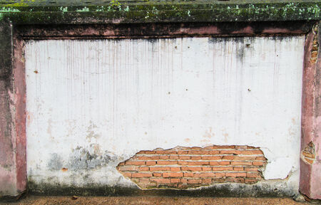 Subside old wallの写真素材