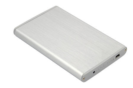 White hdd on a white backgroundの写真素材