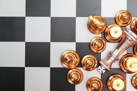 Chess business idea for competition, success and leadership conceptの写真素材