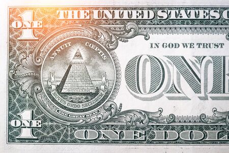 closeup dollars banknoteの写真素材