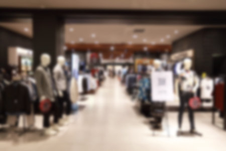 abstract blur shopping mall using as background