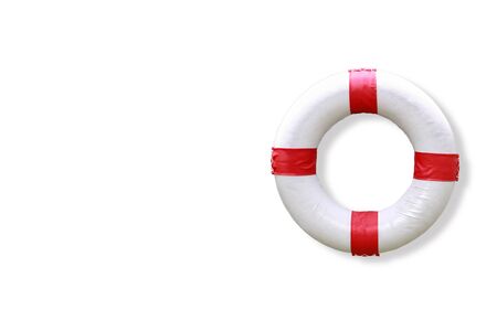 safety torus isolated with white backgroundの写真素材