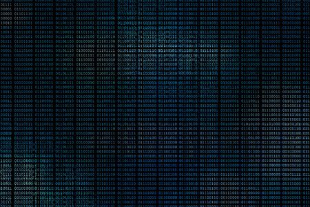 computer blue binary code backgroundの写真素材