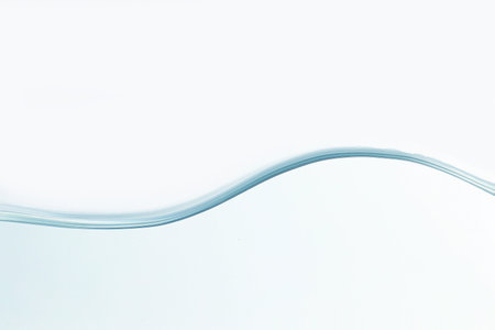 Close up water splash with air bubbles. Fresh and clean surface aqua flowing in wave and clean water...