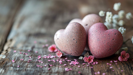 Beautiful red heart of love wallpapers background with glitter, bokeh lights, romantic and charm atmosphere in background. Valentine concept. Generative Aiの素材