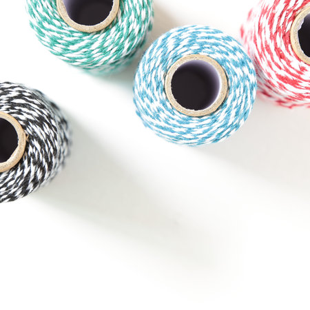 thread reel on white background