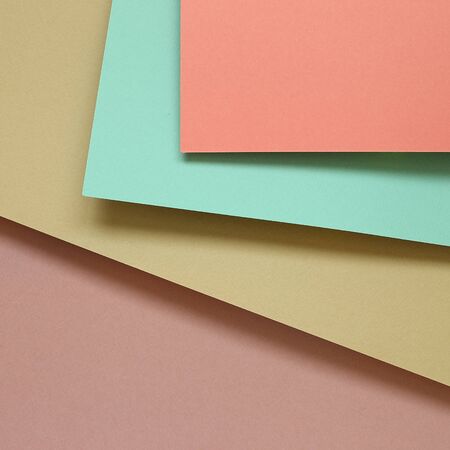 Abstract pink and green, beige color paper backgroundの写真素材