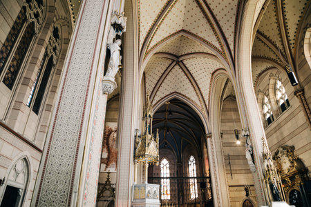 Olomouc, Czech Republic - June 19, 2019: Saint Wenceslas Cathedral Olomoucのeditorial素材