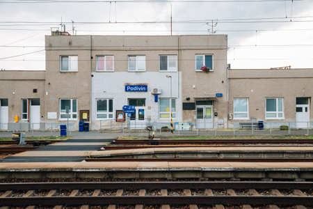 Podivin, Czech Republic - June 20, 2019: Podivin railway station