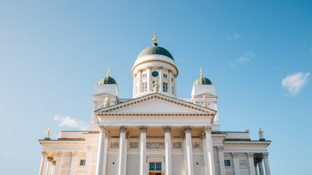 Helsinki cathedral in Helsinki, Finlandのeditorial素材