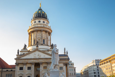 French Cathedral (Franzosischer Dom) at Gendarmenmarkt square in Berlin, Germanyのeditorial素材