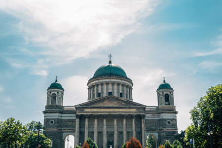 Esztergom Basilica in Hungaryのeditorial素材