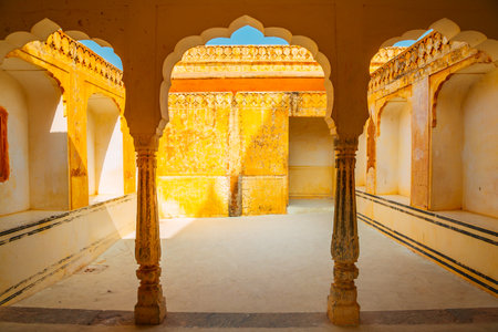 Amber Palace historic architecture in Jaipur, Indiaのeditorial素材