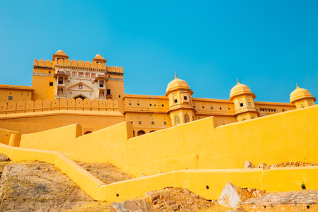 Amber Palace historic architecture in Jaipur, Indiaのeditorial素材