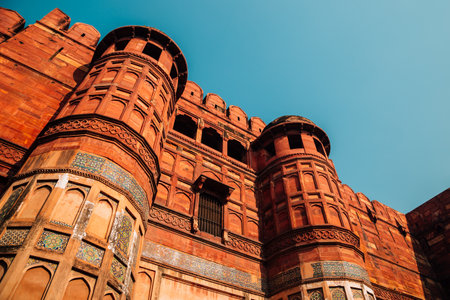Agra Fort in Agra, Indiaのeditorial素材