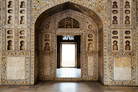 Agra Fort in Agra, Indiaのeditorial素材