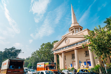 Mumbai, India - December 19, 2017: Church of St. Andrew