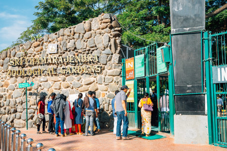 Mysore, India - December 30, 2017: Mysore Zoo, Sri Chamarajendra Zoological Gardens