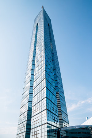 Fukuoka, Japan - May 24, 2015 : Fukuoka Tower at Momochihamaのeditorial素材