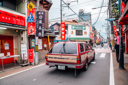 Kyoto, Japan - April 3, 2016 : Store street near by Fushimi Inari shrineのeditorial素材