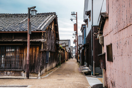 Japanese old traditional town Imaicho in Nara, Japanのeditorial素材