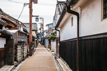 Japanese old traditional town Imaicho in Nara, Japanのeditorial素材