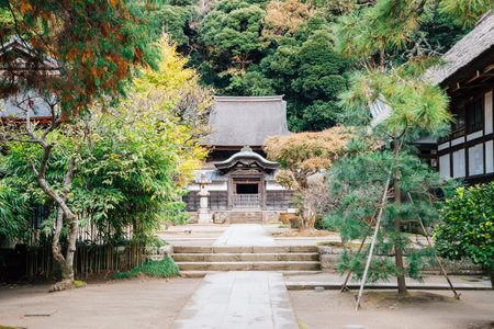 Engakuji Temple in Kamakura, Japanのeditorial素材