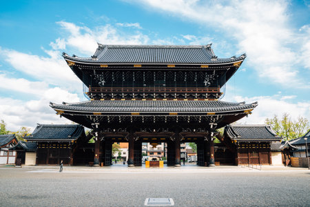 Higashi Honganji Temple in Kyoto, Japanのeditorial素材