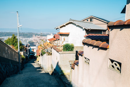 Ikoma mountain village scenery in Nara, Japanのeditorial素材